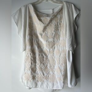 Mission large cream shirt, lightweight